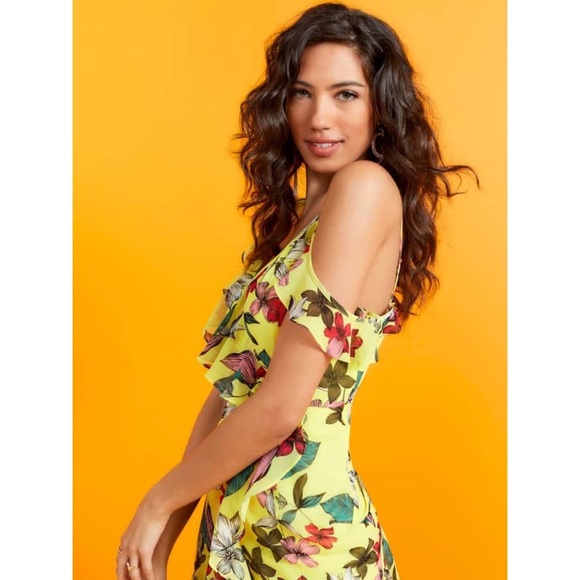 New GUESS Floral Print Dress SZ S - Picture 4 of 10